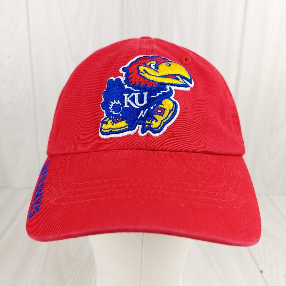 Russell Athletic Kansas Jayhawks‎ Hat Mens OSFA Red NCAA Embroidered Cap
